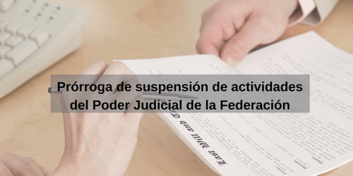 Prórroga de suspensión de actividades del ...